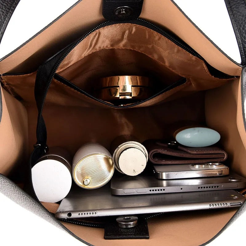 Leder Schultertasche