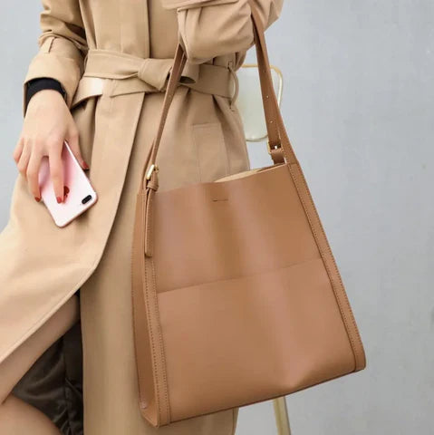 Leder Schultertasche