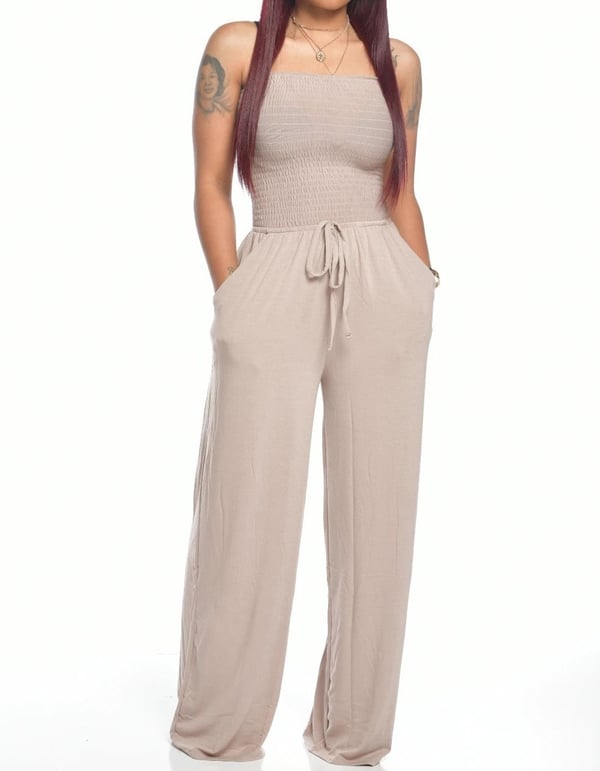 OLIVIA -  Neuester trägerloser Taillen-Jumpsuit 2024