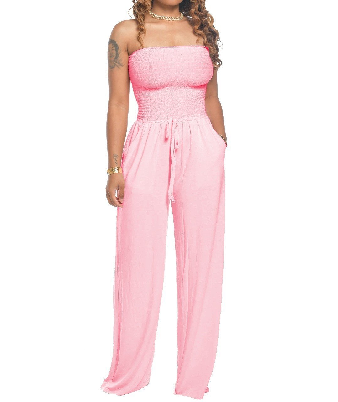 OLIVIA -  Neuester trägerloser Taillen-Jumpsuit 2024